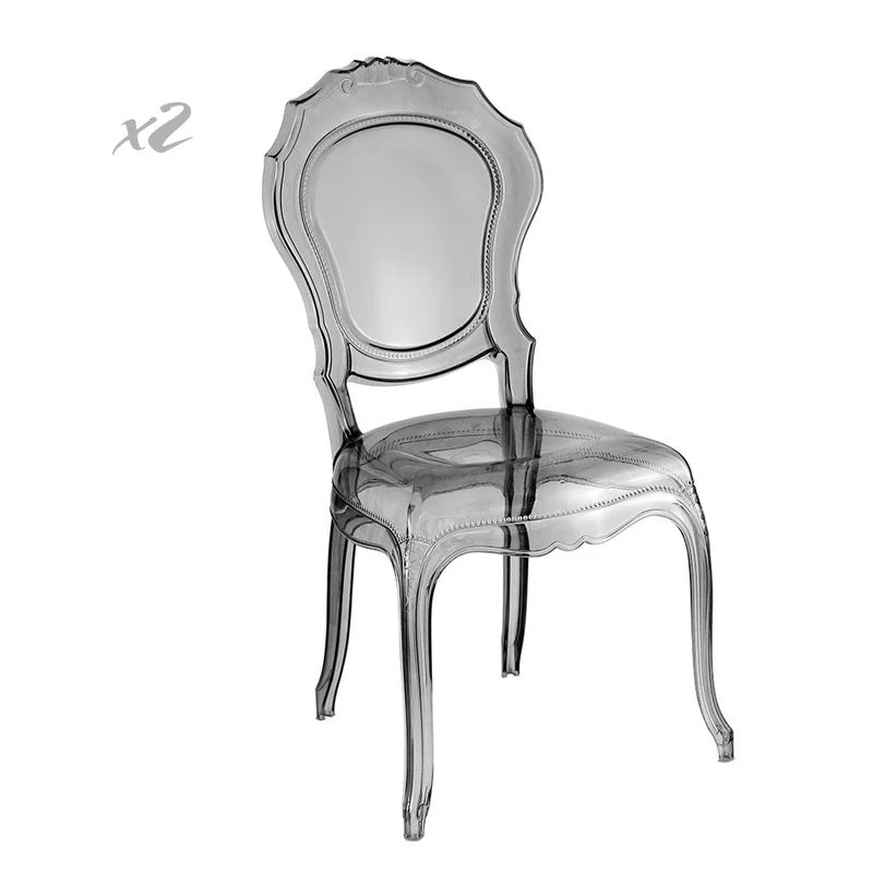 Sedie Moderne Sedie Regina Policarbonato Careg Set Pezzi- Sedie