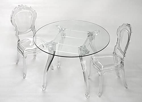 Sedia REGNA In Policarbonato Trasparente, 52x55xh97 Cm, Resistente Agli Urti E Alle Intemperie - 5