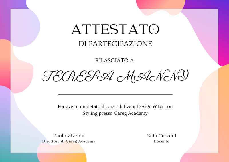 Attestato di Frequenza